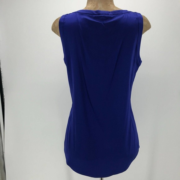 ANTONIO MELANI Royal Blue Sleeveless Blouse - Picture 3 of 9